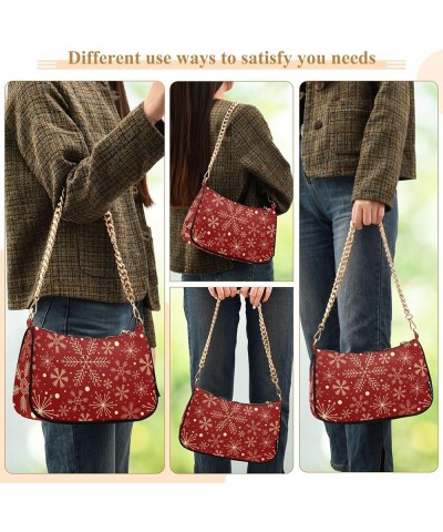 Happy Thanksgiving Autumn Pumpkin Cute Small Purse Hobo Designer Bag Women's Chain Handbags Cute Shoulder Bags Christmas Snow...