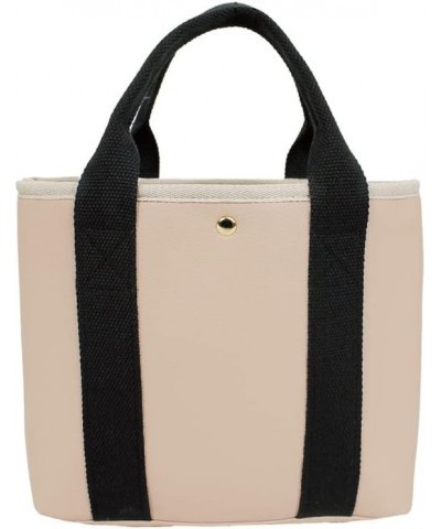 Faux Leather Zipper Divider Tote Be/Bk $15.05 Totes