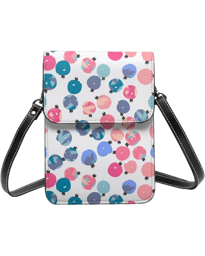 Womens Crossbody Bags Little Daisy Phone Bag Wallet Purses Adjustable Strap Christmas Ball Pattern (4) $13.74 Crossbody Bags