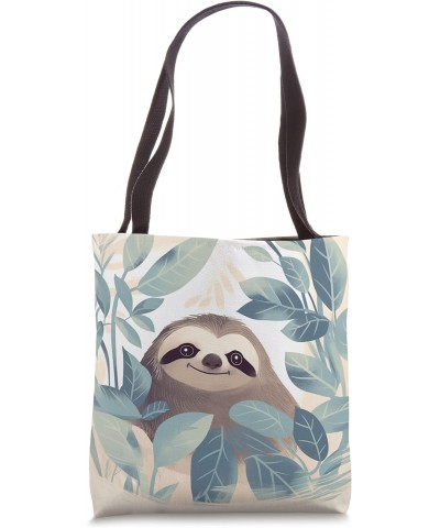 Cute Sloth In Jungles Funny Sloth Tote Bag $9.24 Totes