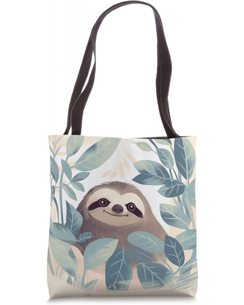 Cute Sloth In Jungles Funny Sloth Tote Bag $9.24 Totes