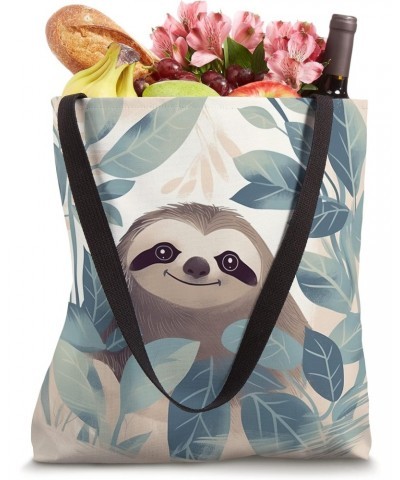 Cute Sloth In Jungles Funny Sloth Tote Bag $9.24 Totes