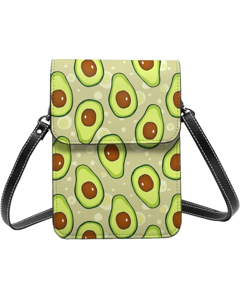 Womens Crossbody Bags Flower Pattern Phone Bag Wallet Purses Adjustable Strap Avocado Pattern (1)2 $19.43 Crossbody Bags