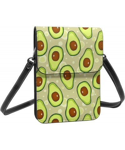 Womens Crossbody Bags Flower Pattern Phone Bag Wallet Purses Adjustable Strap Avocado Pattern (1)2 $19.43 Crossbody Bags