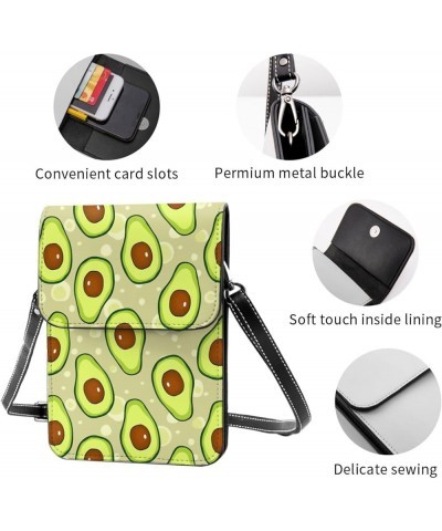 Womens Crossbody Bags Flower Pattern Phone Bag Wallet Purses Adjustable Strap Avocado Pattern (1)2 $19.43 Crossbody Bags