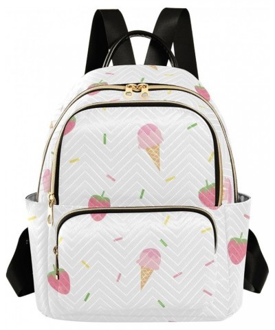 Mini Backpack Purse for Women Lightweight Girls Small Size Strawberry Ice Cream School Teens College Traveling Small $13.20 B...