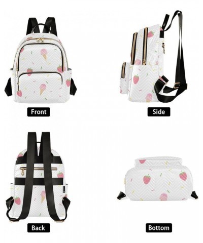 Mini Backpack Purse for Women Lightweight Girls Small Size Strawberry Ice Cream School Teens College Traveling Small $13.20 B...