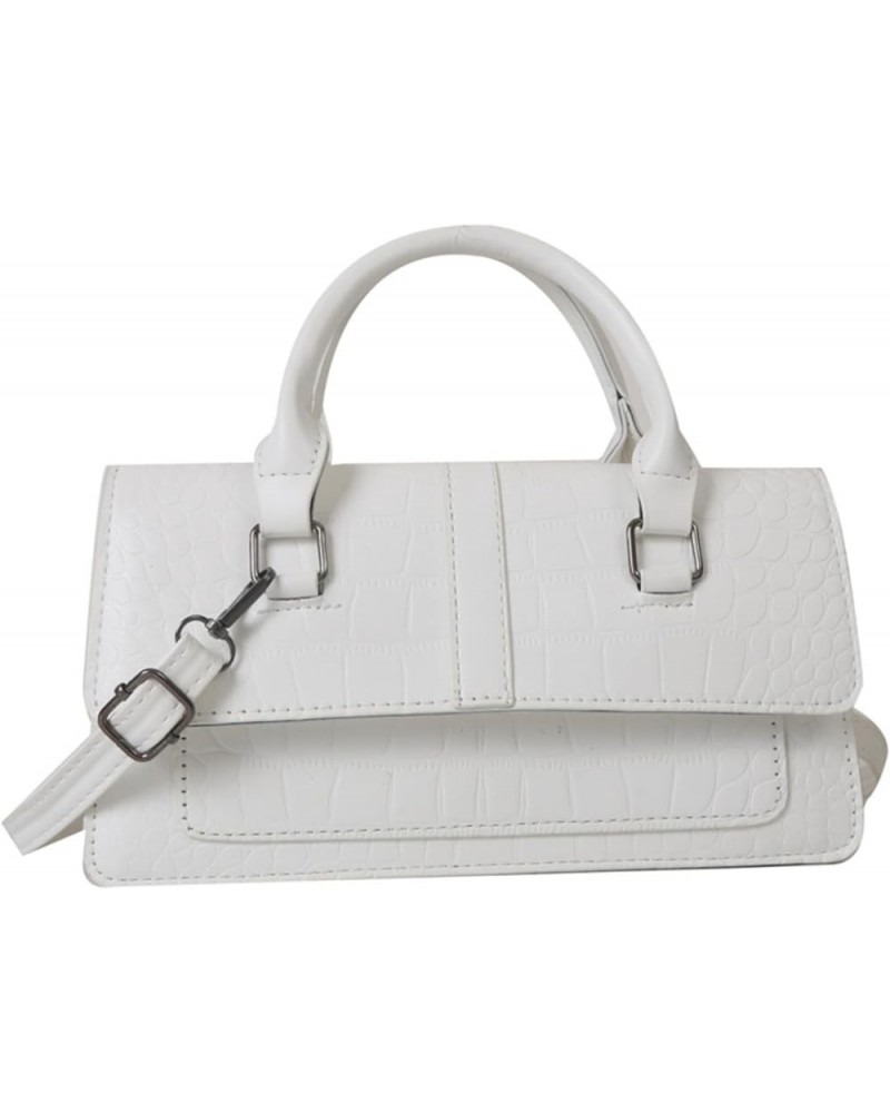 Women Handbag Shoulder Bag for Women Candy Color Crossbody Bags Female Flap Messenger Bags (white) White $20.49 Totes