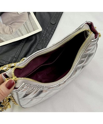 Shoulder Bag for Women Cute Crescent Pouch Hobo Bag Mini Clutch Tote Bag Purse Gold $16.95 Totes