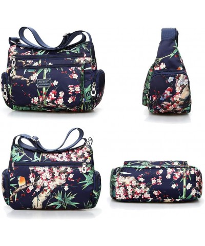 Floral Shoulder Bag Rural Style Fashion Women Bag European and American Style Vintage Bag Lightweight Zippers Messenger Bag L...