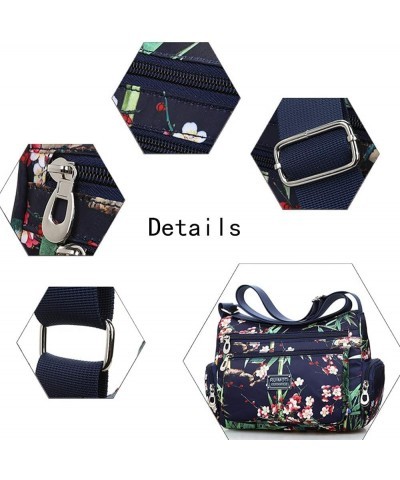 Floral Shoulder Bag Rural Style Fashion Women Bag European and American Style Vintage Bag Lightweight Zippers Messenger Bag L...