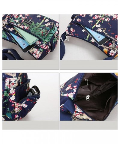 Floral Shoulder Bag Rural Style Fashion Women Bag European and American Style Vintage Bag Lightweight Zippers Messenger Bag L...