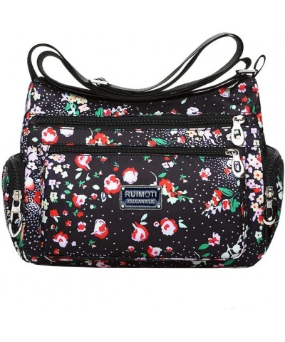 Floral Shoulder Bag Rural Style Fashion Women Bag European and American Style Vintage Bag Lightweight Zippers Messenger Bag L...