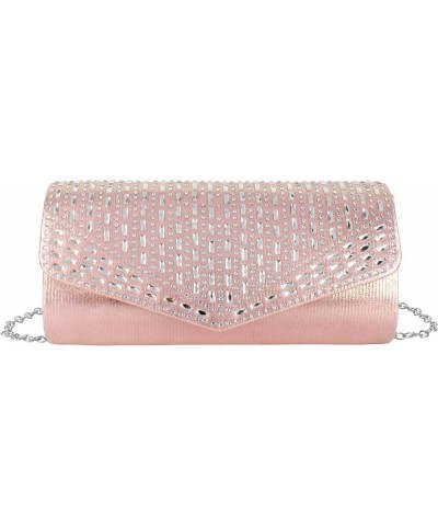 Glitter Clutch Purse Women Flap Envelope Handbags Party Evening Bags Champagne $19.10 Evening Bags