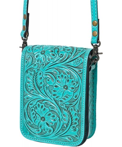 American Darling Cell Phone Holder Hand Tooled Genuine Leather women bag western handbag purse Adbg1135f $52.47 Handbags