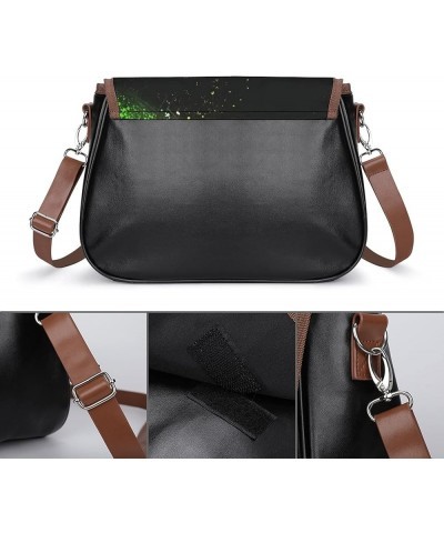 Leather Hobo Bags Women's Crossbody Shoulder Bag Classic City Top Handle Satchels Earth Space Color11 $21.00 Hobo Bags