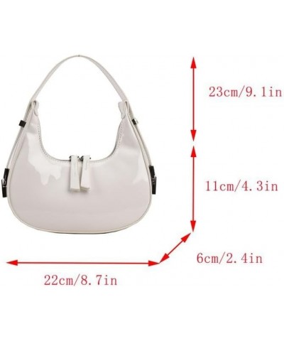 Women's Crescent Shoulder Bags, Retro Y2k 90s Hobo Handbags, Top Handle Y2k Underarm Bag Fashion Clutch Purses Red $10.50 Hob...