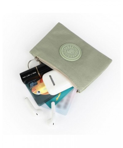 Women's Zip ID Case Wallet Mini Storage Bag for Coin Small Change Wallet with card slot Purple Turquoise $10.19 Wallets