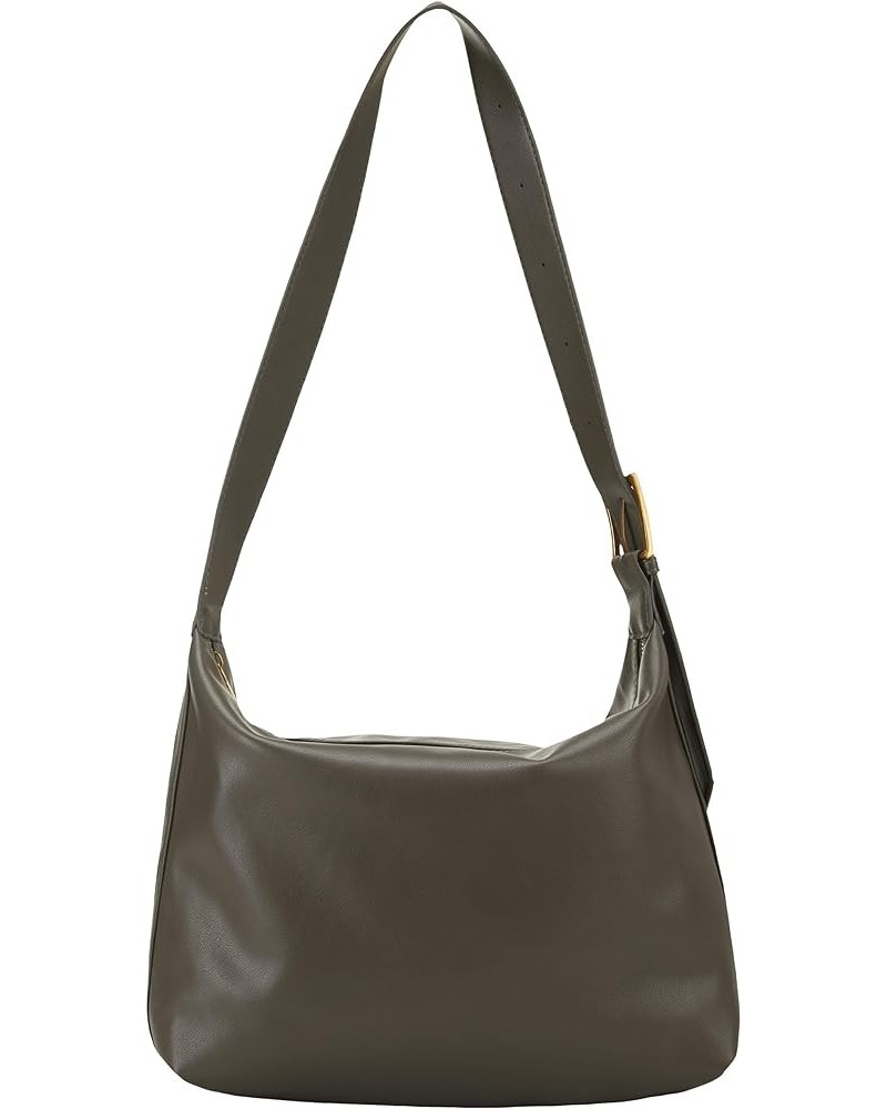 Large Hobo Bag for Women Classic Tote Bag Slouchy Hobo Shoulder Purses Grey $12.00 Totes