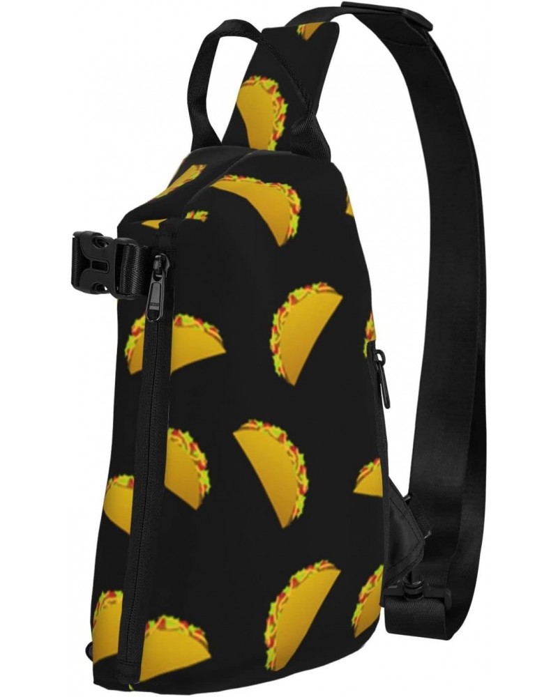 Crossbody Sling Backpack Taco-Mexico Travel Hiking Chest Daypack One Strap Shoulder Bag $15.15 Crossbody Bags