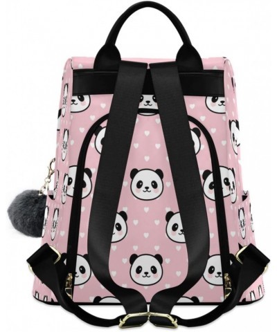 Panda Face Women Backpack Purse Anti-theft Casual Shoulder Bag Fashion Ladies Bags $21.41 Backpacks