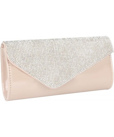 Ladies Frosted Satin Evening Clutch Purse Bag Party Prom Wedding Envelope Crossbody Handbags Dark grey 002 Champagne $27.40 E...