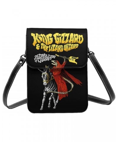 Small Cell Phone Purse King Gizzard And Lizard Wizard Fashion Womens Crossbody Cellphone Bag Mini Shoulder Bag 7.5x5.3 Inches...