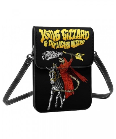 Small Cell Phone Purse King Gizzard And Lizard Wizard Fashion Womens Crossbody Cellphone Bag Mini Shoulder Bag 7.5x5.3 Inches...