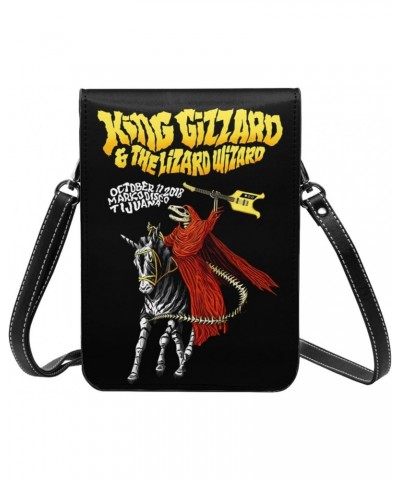 Small Cell Phone Purse King Gizzard And Lizard Wizard Fashion Womens Crossbody Cellphone Bag Mini Shoulder Bag 7.5x5.3 Inches...