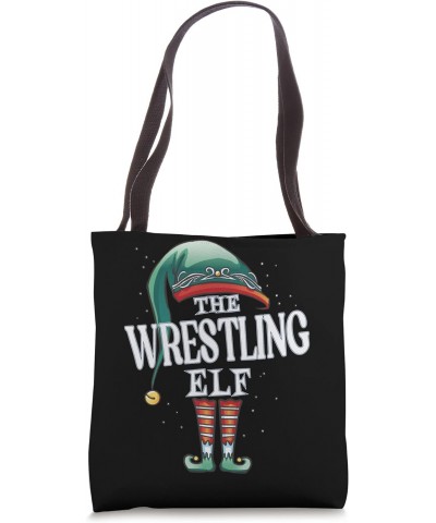 Wrestling Elf Christmas Group Xmas Pajama Party Tote Bag $10.98 Totes