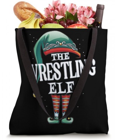 Wrestling Elf Christmas Group Xmas Pajama Party Tote Bag $10.98 Totes