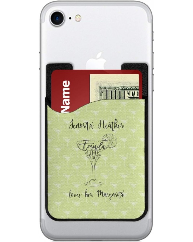 Personalized Margarita Lover 2-in-1 Cell Phone Credit Card Holder & Screen Cleaner $14.19 Wallets