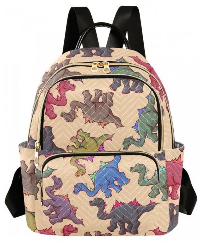 Backpack Purse for Women Vintage Dinosaurs Pattern, Mini Fashion Backpack Cartoon Lightweight Casual Daypack Shoulder Bag Tra...