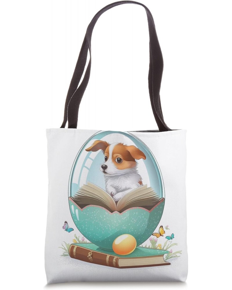 Funny dog in the egg Design dog owner Humor Sarcastic puppie Tote Bag $11.04 Totes