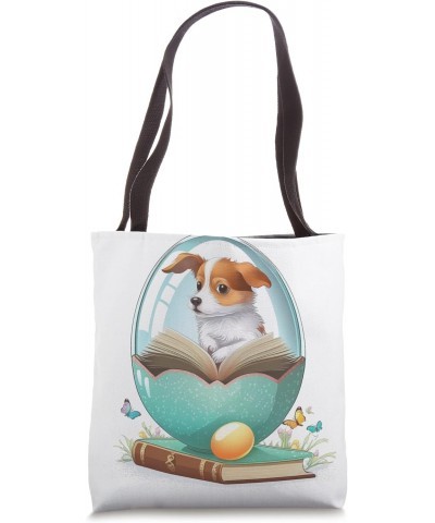 Funny dog in the egg Design dog owner Humor Sarcastic puppie Tote Bag $11.04 Totes