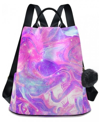 Colorful Purple Tie-dye Backpack Purse for Women Travel Bag Anti Theft Back Pack Fashion Shoulder Bag with Adjustable Straps ...