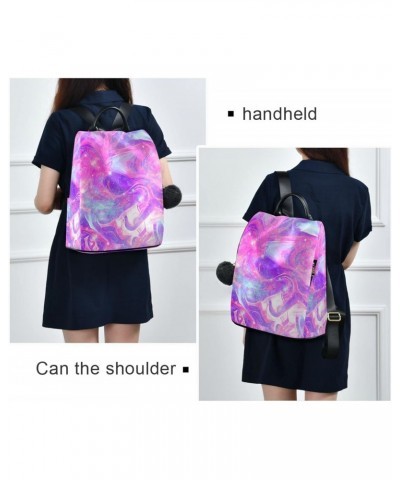 Colorful Purple Tie-dye Backpack Purse for Women Travel Bag Anti Theft Back Pack Fashion Shoulder Bag with Adjustable Straps ...