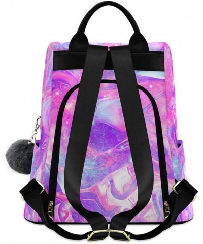 Colorful Purple Tie-dye Backpack Purse for Women Travel Bag Anti Theft Back Pack Fashion Shoulder Bag with Adjustable Straps ...