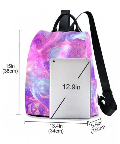 Colorful Purple Tie-dye Backpack Purse for Women Travel Bag Anti Theft Back Pack Fashion Shoulder Bag with Adjustable Straps ...