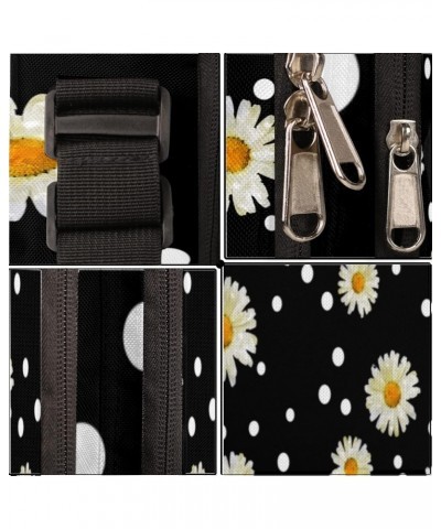 Flower Daisy Crossbody Bag, Adjustable Phone Purse Wallet Canvas Small Crossbody Purse Bags with Shoulder Strap For Women Gir...