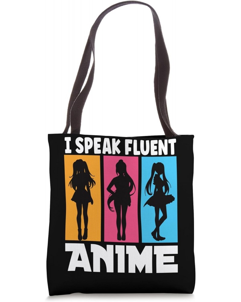 I Speak Fluent Anime Funny Anime Women Girls Kids Tote Bag $11.61 Totes