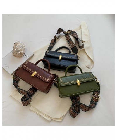 Advanced texture retro packet bag women's popular all-matching shoulder portable small square Coffee $32.12 Totes