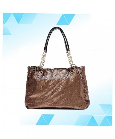 Sequin Handbag Large Capacity Handbag Fashion Tote Bag Purses Handbags Shoulder Bag Sequences Tote Purse Khaki $12.76 Totes