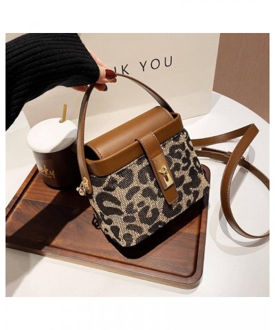 Women's Shoulder Bag Crossbody Bag Houndstooth Leopard Print Diamond Lattice Handbag Small Square Bag Lattice $13.66 Shoulder...