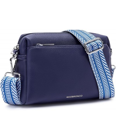 Small Crossbody Bags for Women, Shoulder Handbags, Satchel Purse with Adjustable Strap Navy Blue $17.39 Crossbody Bags