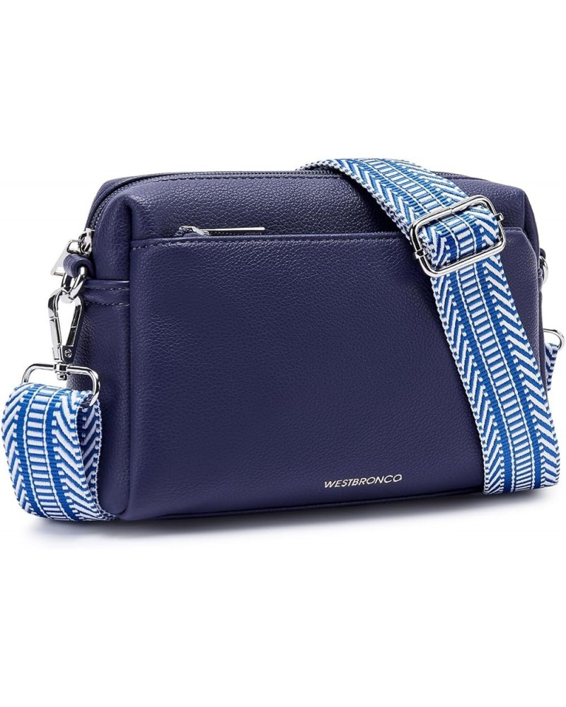 Small Crossbody Bags for Women, Shoulder Handbags, Satchel Purse with Adjustable Strap Navy Blue $17.39 Crossbody Bags