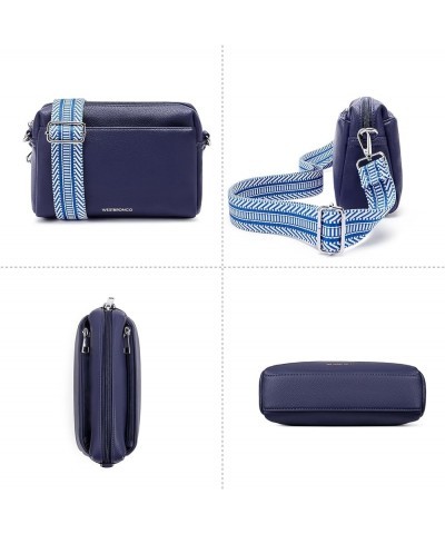 Small Crossbody Bags for Women, Shoulder Handbags, Satchel Purse with Adjustable Strap Navy Blue $17.39 Crossbody Bags