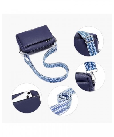 Small Crossbody Bags for Women, Shoulder Handbags, Satchel Purse with Adjustable Strap Navy Blue $17.39 Crossbody Bags