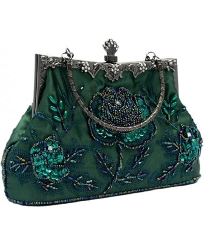 Retro Style Beaded Embroidery Evening Clutch Bag Clutch Bridal Wedding Party Purse Handbag Women Luxury Bag Green $23.12 Even...