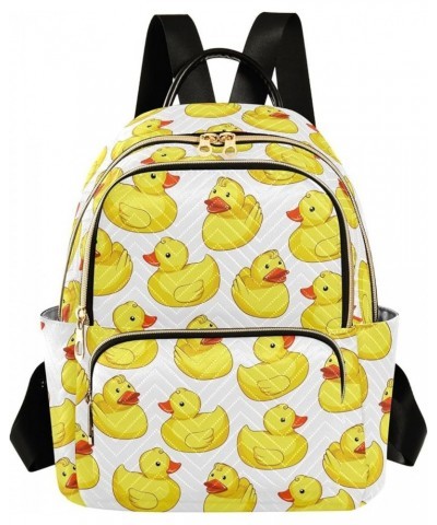 Cartoon Yellow Ducks Backpack Purse for Women Ladies Fashion Travel MiniShoulder Bags Back Pack Weekend Bag,S Small $14.88 Ba...